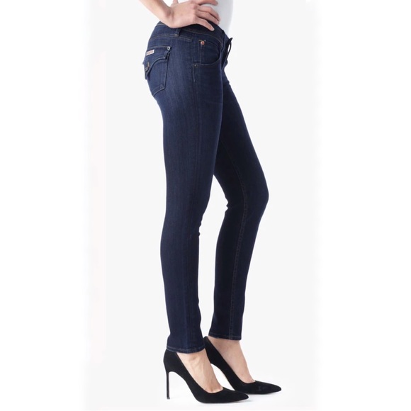 Hudson Jeans Flap Pockets Woman’s Size 26 Medium Blue Wash Cotton Tencel Blend - Picture 10 of 10